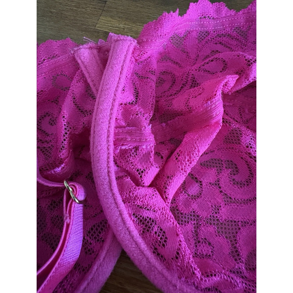 Smart & Sexy Women's Signature Lace Unlined Underwire‎ Bra 40D Hot Pink - Picture 12 of 16